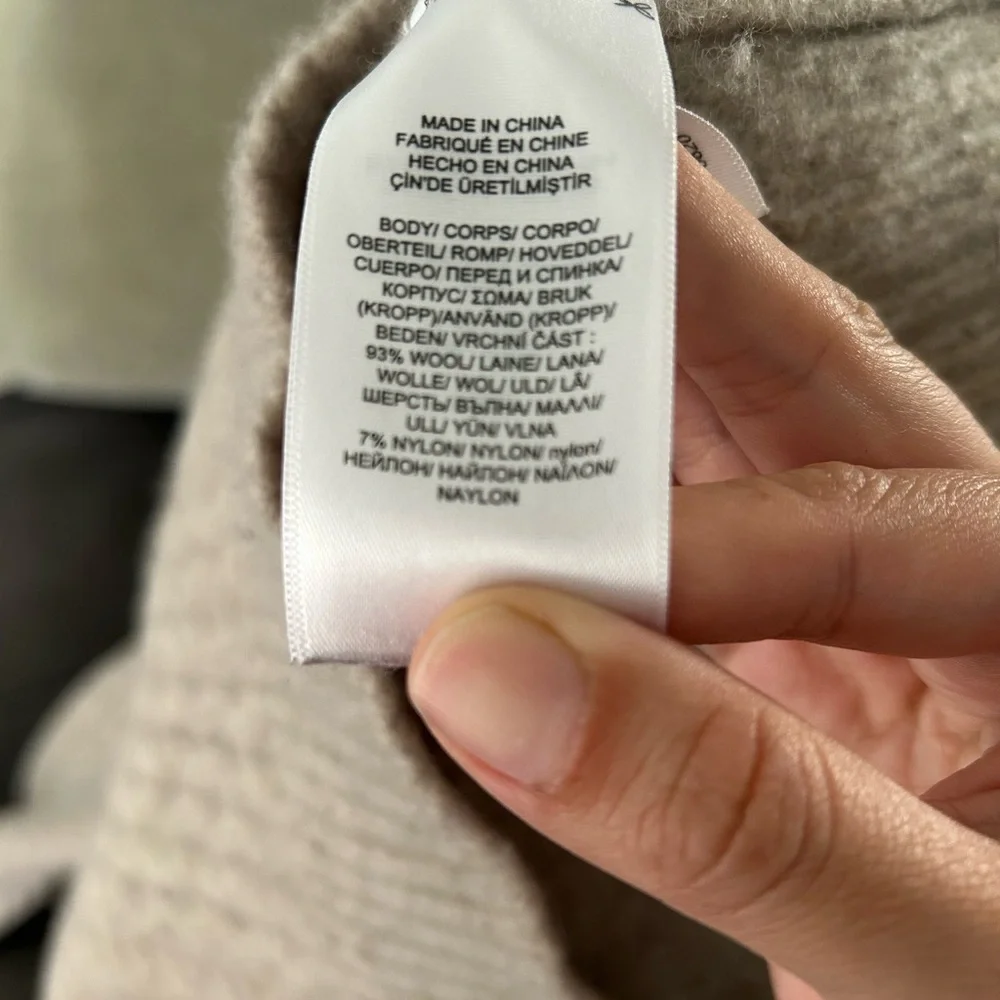 VTG Polo Country Ralph Lauren Cable-Knit Wool Pullover Sweater Sz L Oatmeal - Picture 13 of 14